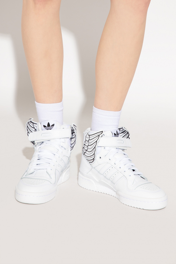 Adidas high neck shoes white best sale